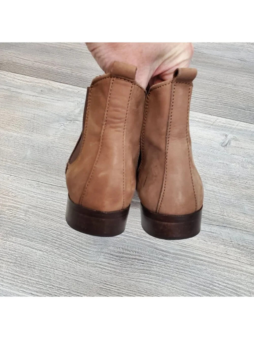 Vintage Laura Ashley Chelsea boots, light brown